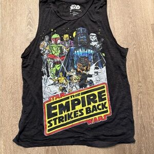 Star Wars Empire Strikes Back Graphic Tee - Black and Yellow